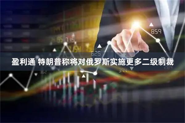 盈利通 特朗普称将对俄罗斯实施更多二级制裁