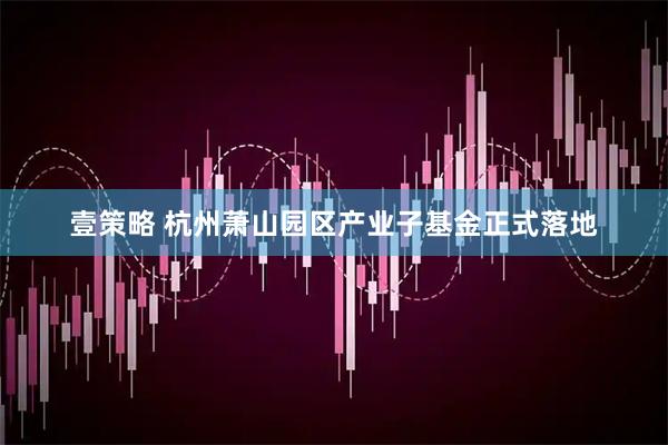 壹策略 杭州萧山园区产业子基金正式落地